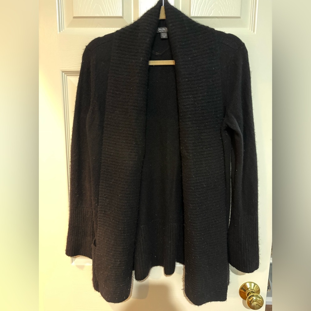 Saks Fifth Avenue Cashmere Black Cardigan